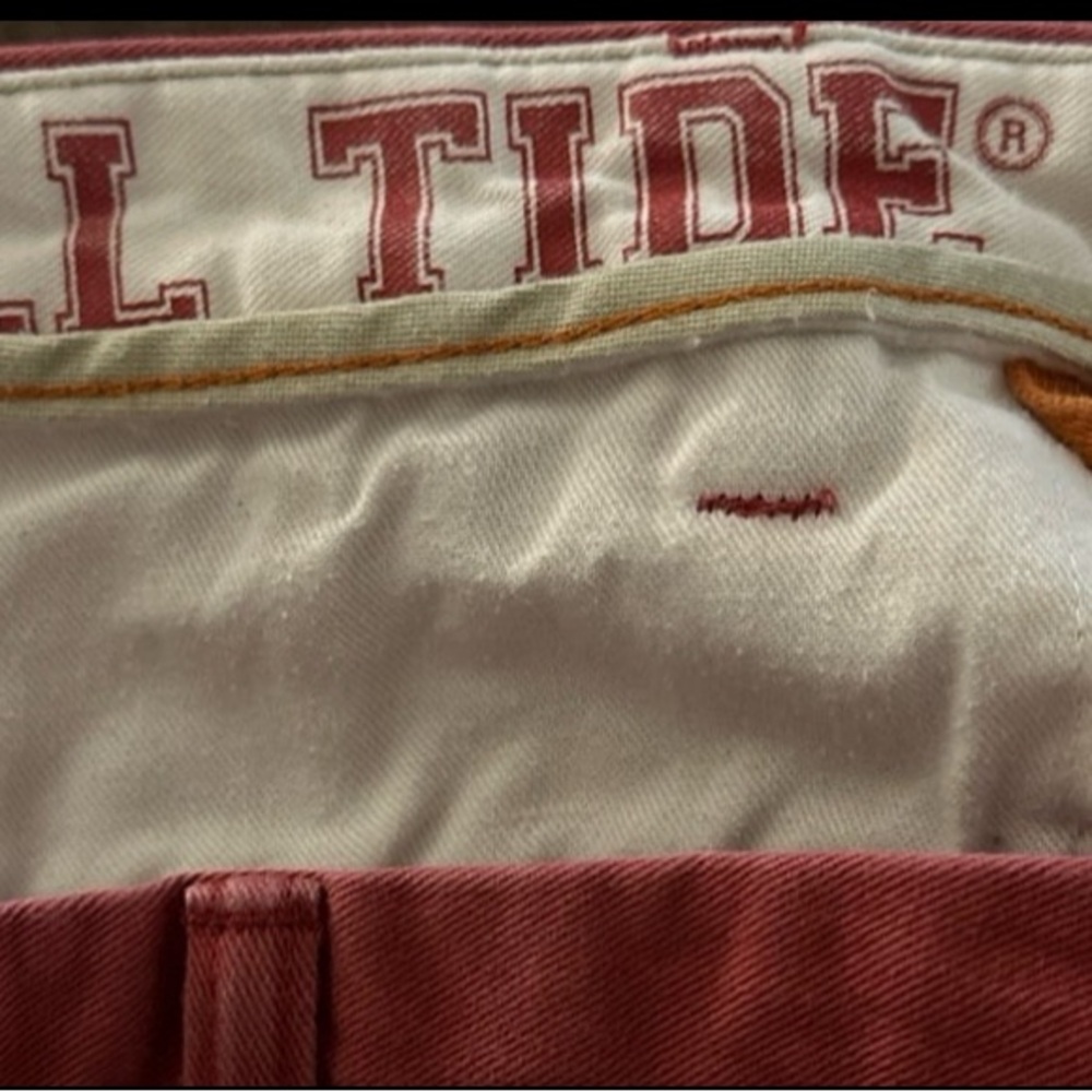 Alabama Roll Tide Dockers Crimson Red Kaki/Chino Pants Men’s Size 34x32 - Picture 7 of 8